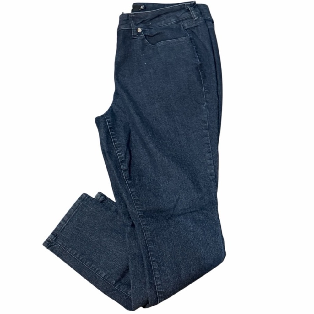 torrid Dark Indigo Blue Denim Jeans sz 14R EUC
